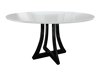 Spisestuesæt Racine 137 (Glansfuld hvid + Blank sort)