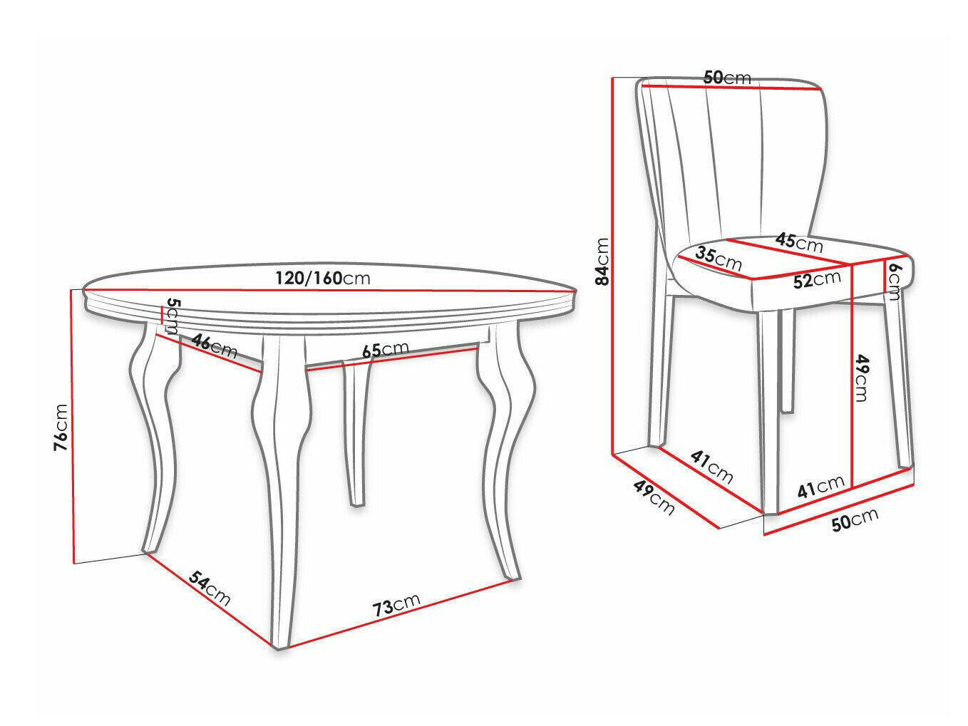 Set de mese Racine 140 (Magic Velvet 2219)