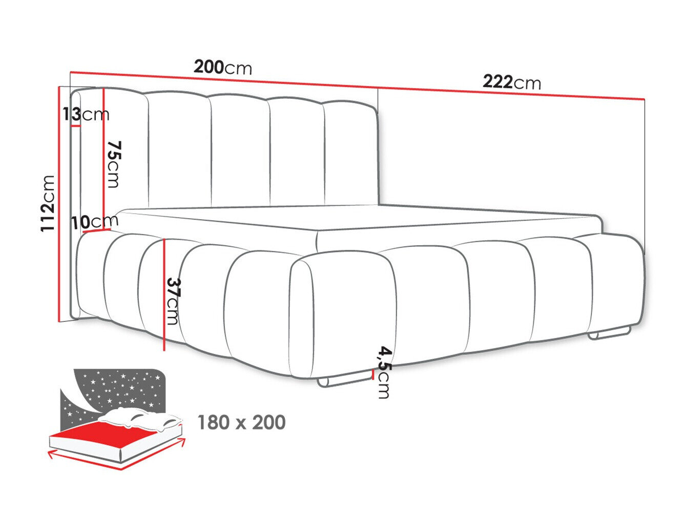 Bed TrendyNest Alceus I (Kronos 29)