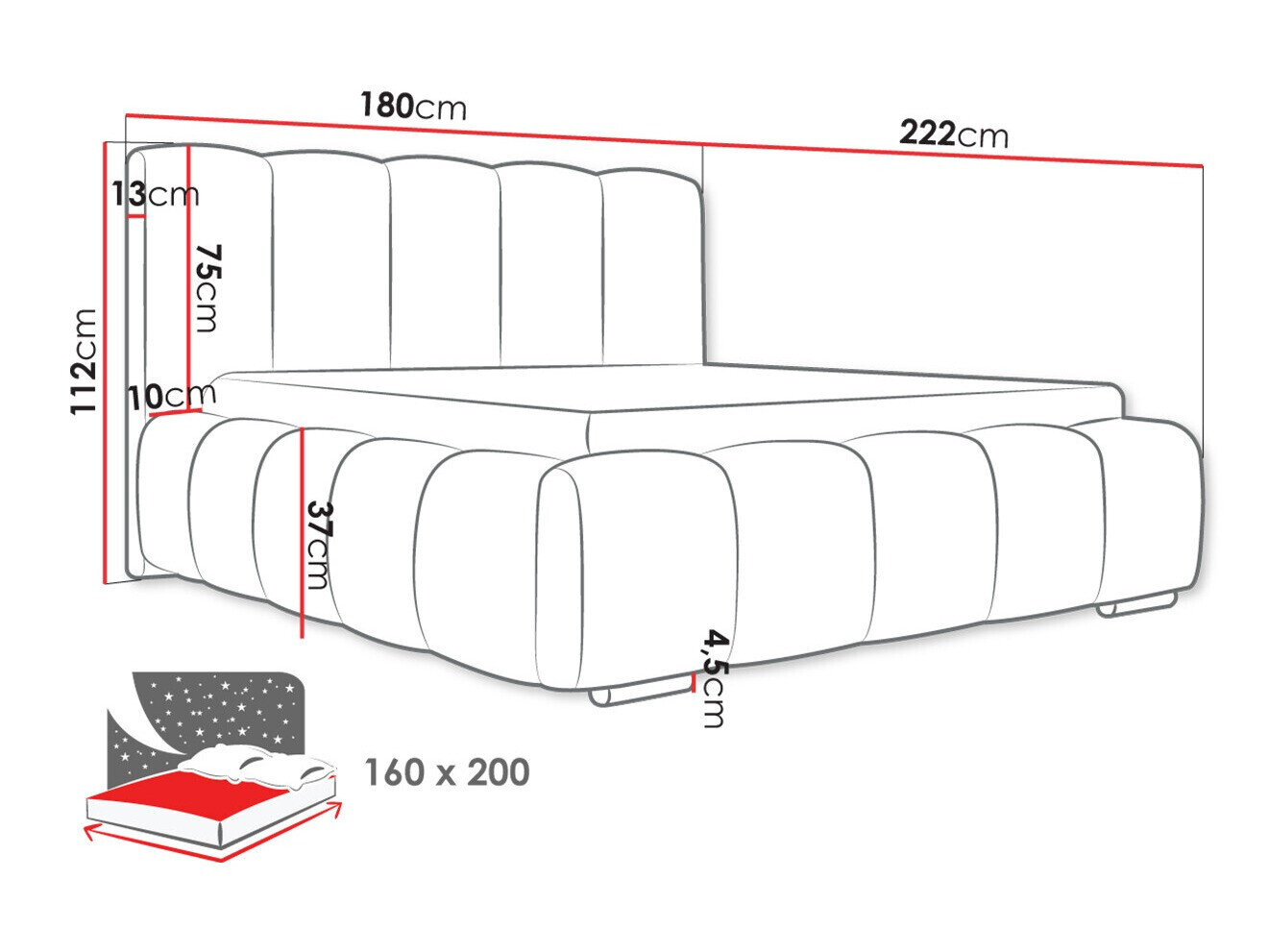 Bed TrendyNest Alceus I (Kronos 46)