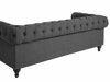 Chesterfield dīvāns Cirdoro 100 (Pelēks)