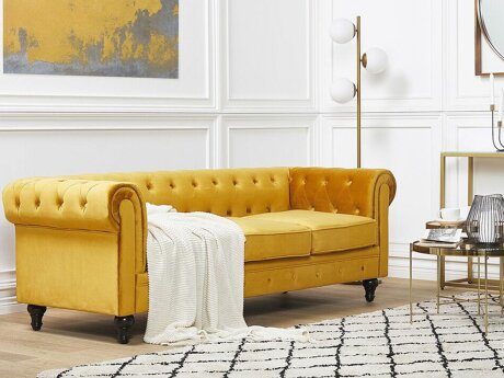 Chesterfield diivan Cirdoro 101 (Kollane)
