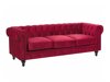 Chesterfield diivan Cirdoro 101 (Punane)