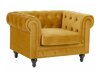 Chesterfield krēsls Cirdoro 102 (Dzeltens)