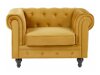 Chesterfield krēsls Cirdoro 102 (Dzeltens)