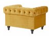 Chesterfield krēsls Cirdoro 102 (Dzeltens)