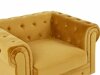 Chesterfield krēsls Cirdoro 102 (Dzeltens)