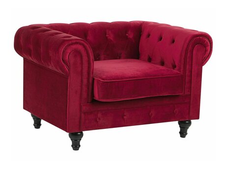 Chesterfield krēsls Cirdoro 102 (Sarkans)