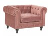 Chesterfield krēsls Cirdoro 102 (Tumši rozā)