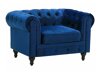 Chesterfield krēsls Cirdoro 102 (Zils)
