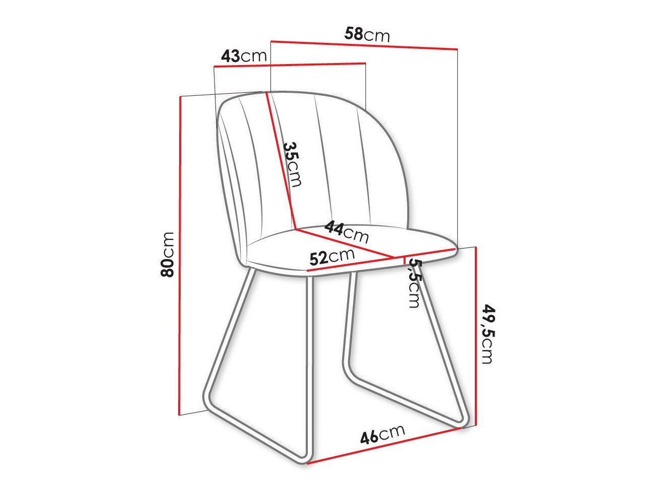 Chaise Comfivo Passer I (Magic Velvet 2216)