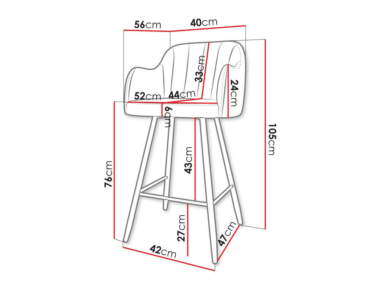 Barstol Comfivo 103 (Magic Velvet 2216)