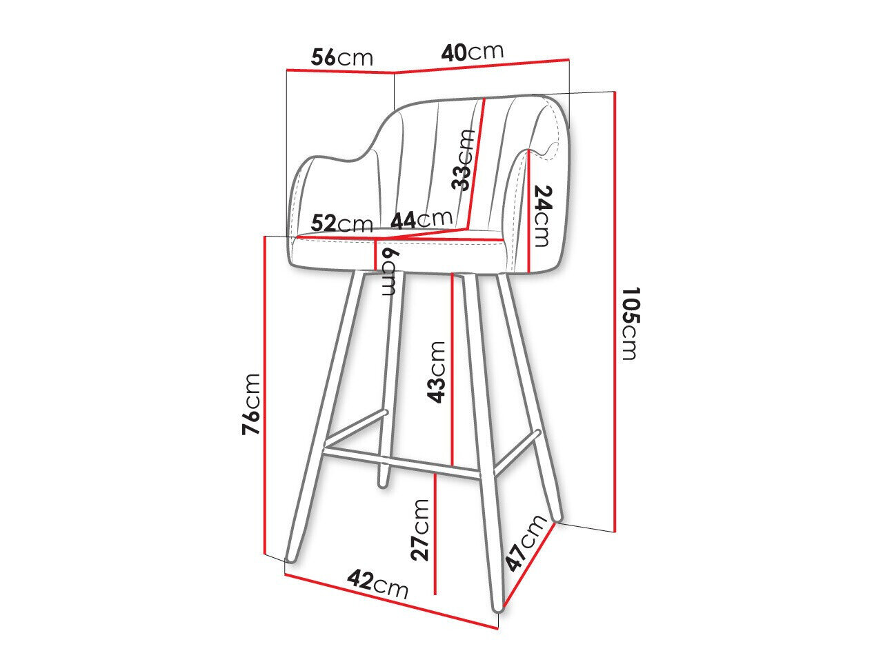 Barstol Comfivo 103 (Magic Velvet 2217)
