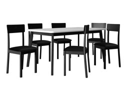 Eetkamerset Victorville 350 (Wit + Zwart)