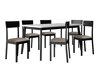 Eetkamerset Victorville 350 (Wit + Zwart)