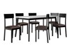 Eetkamerset Victorville 350 (Wit + Zwart)