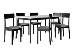 Salle à manger complète Victorville 350 (Blanc + Noir)