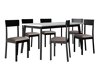 Spisestuesæt Victorville 350 (Hvid + Sort)