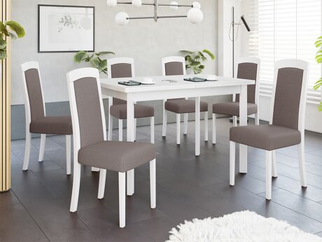 Eetkamerset Victorville 351 (Wit)