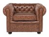 Chesterfield fotelj Cirdoro 105 (Rjava)