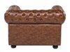 Chesterfield fotelj Cirdoro 105 (Rjava)