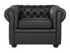 Chesterfield fotelja Cirdoro 105 (Crna)
