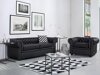 Chesterfield fotelja Cirdoro 105 (Crna)