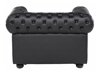 Chesterfield krēsls Cirdoro 105 (Melns)