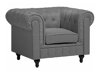 Chesterfield krēsls Cirdoro 107 (Pelēks)