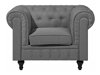 Chesterfield krēsls Cirdoro 107 (Pelēks)