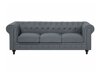 Chesterfield stūra dīvāns Cirdoro 109 (Pelēks)