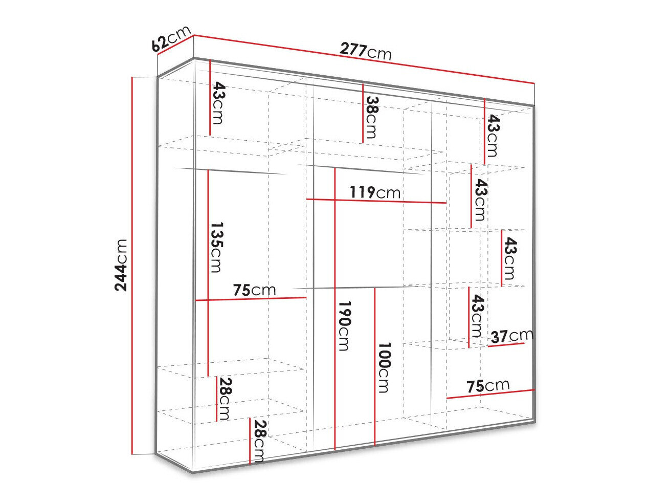 Garderobeskab Murrieta 144