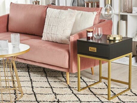 Pomoćni stolić Berwyn 1083 (Crna + Zlatna)