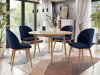 Salle à manger complète Racine 127 (Marron + Magic Velvet 2216)