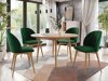 Salle à manger complète Racine 127 (Marron + Magic Velvet 2225)