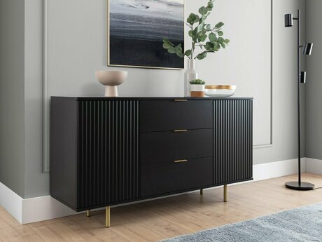 Kommode Decus I (Sort)