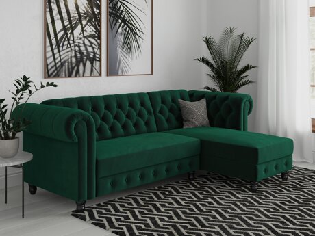 Colțar Chesterfield Tulsa 622 (Verde închis)