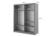 Garderobna omara Fresno 102 (Siva)