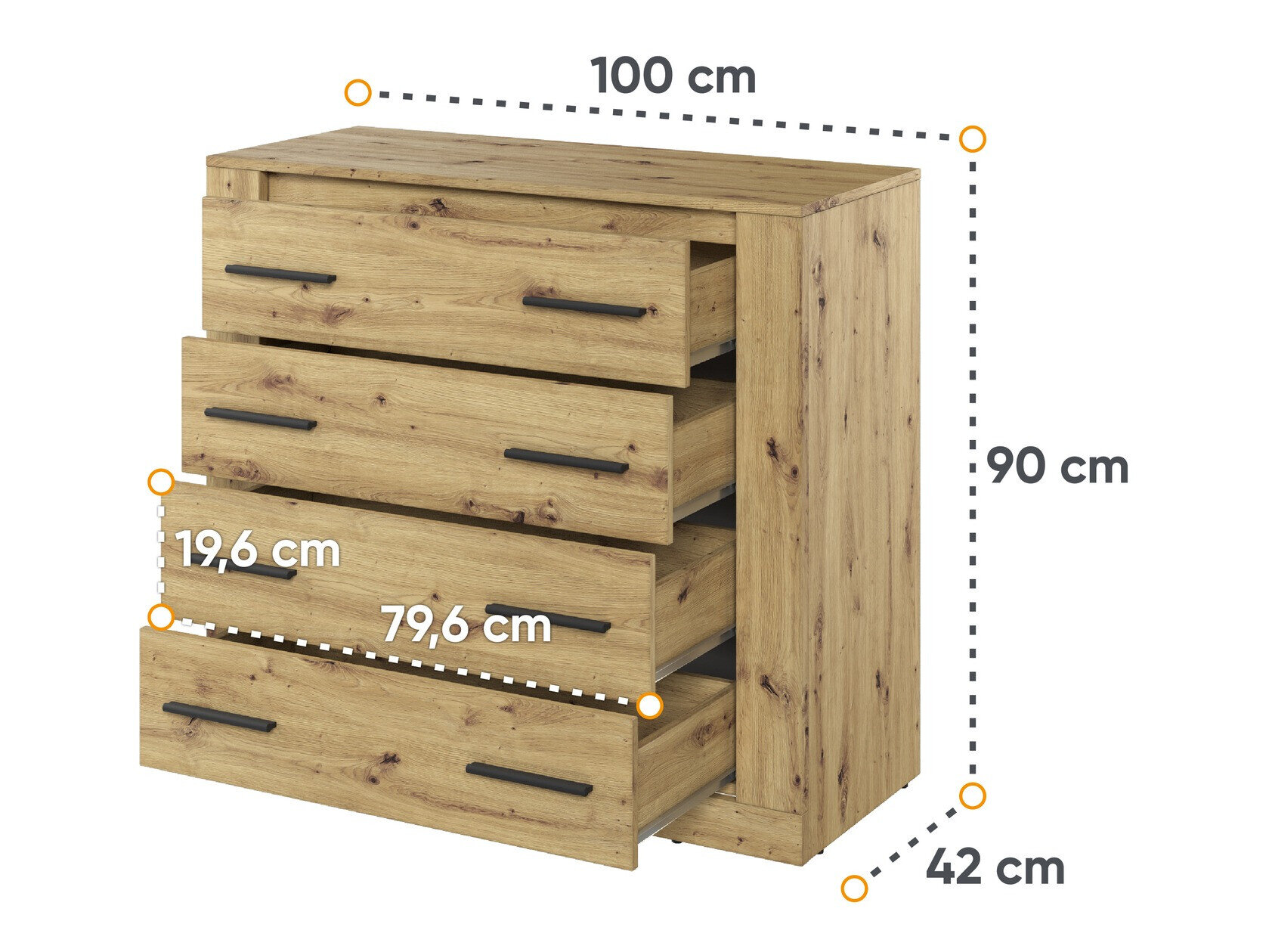 Kommode Fresno 108 (Artisan eg)