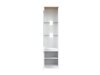 Boekenkast Catelbi 121 (Wit + Eiken)