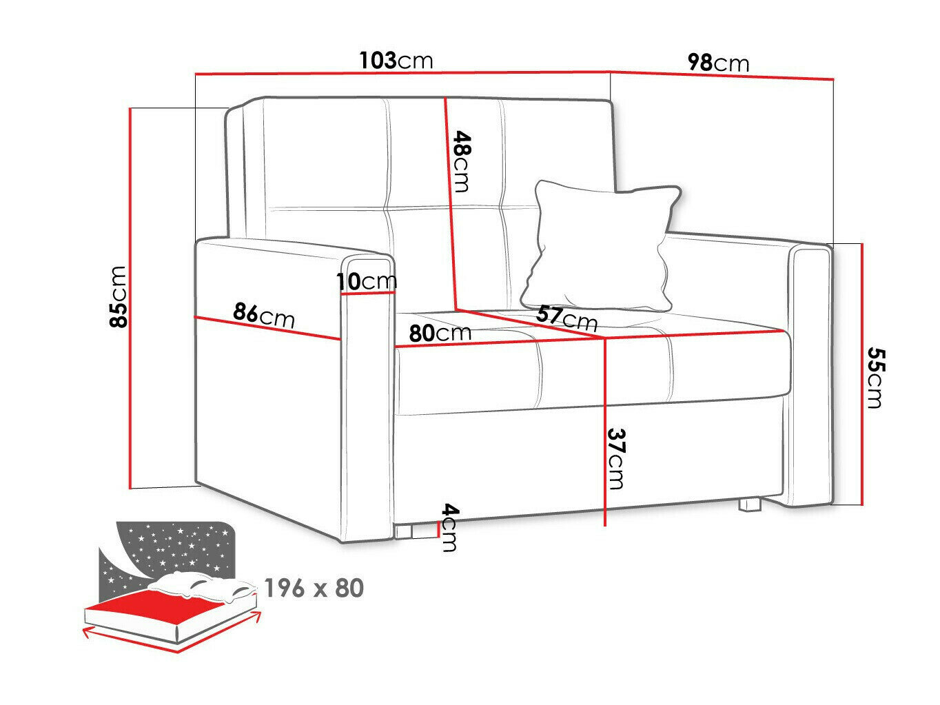 Lænestol Columbus 104 (Manila 05)