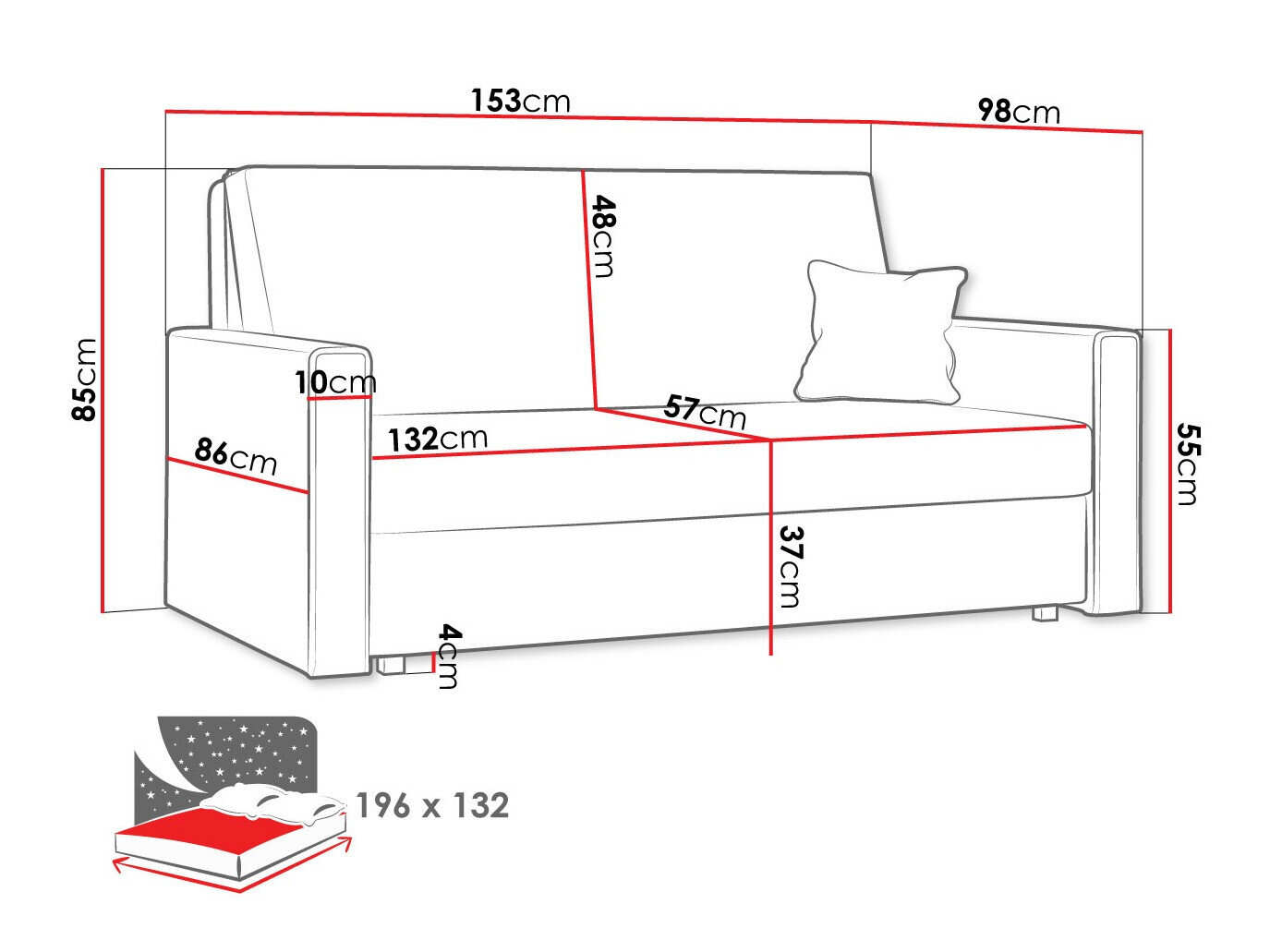 Sovesofa Morel III (Poso 05)