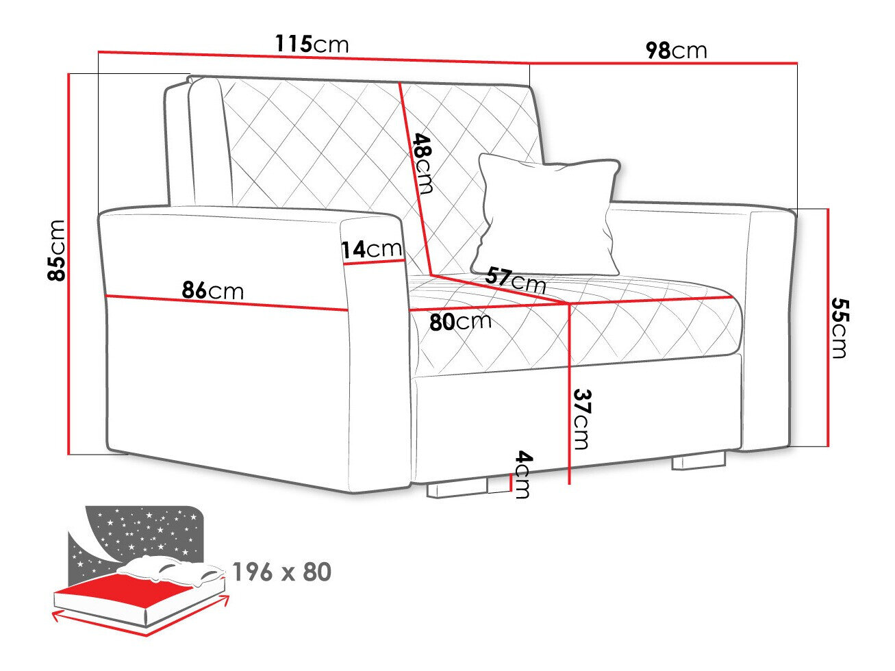 Lænestol Clarona I (Zanzibar 182)
