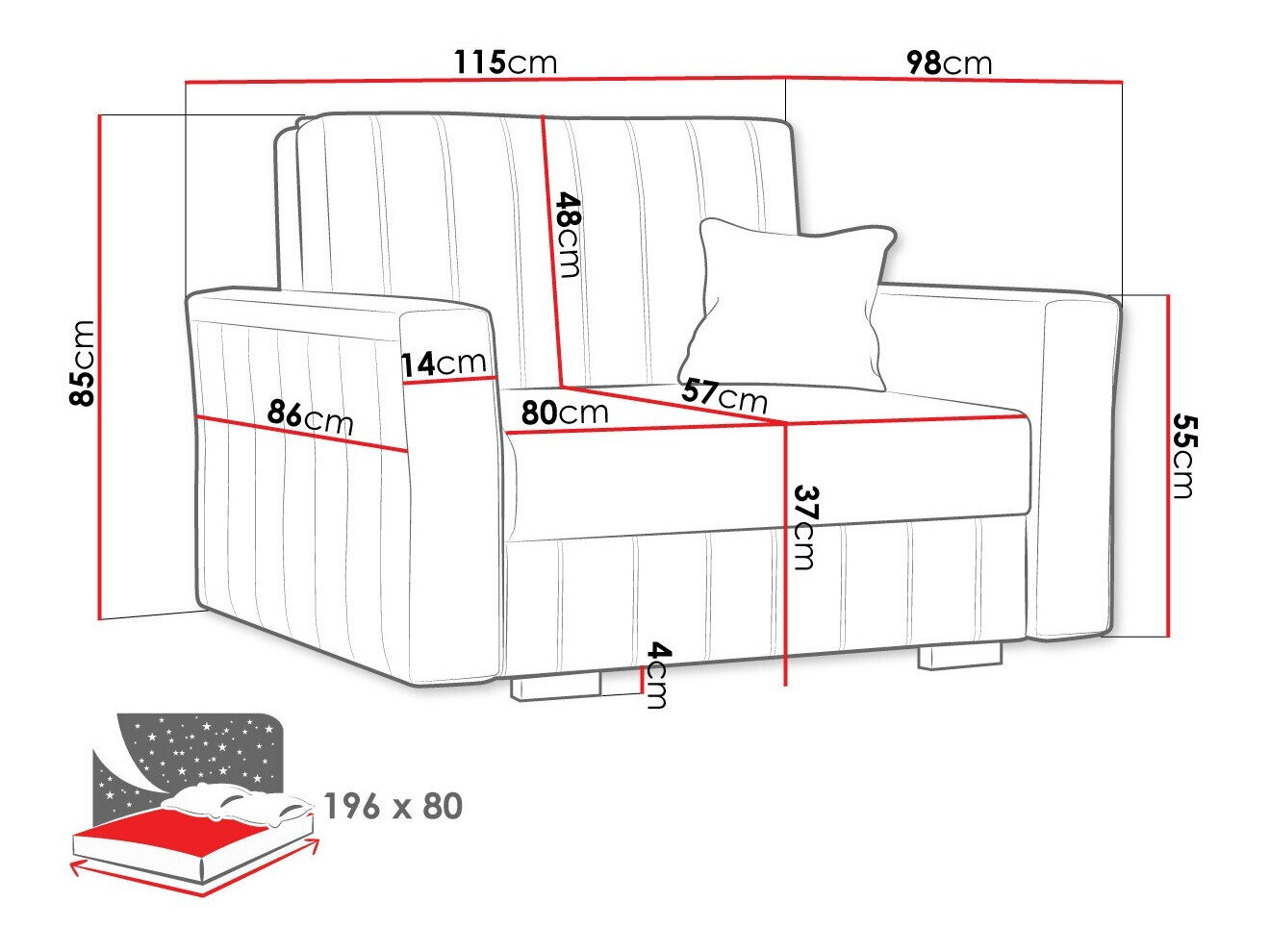 Lænestol Orinen I (Paros 2)