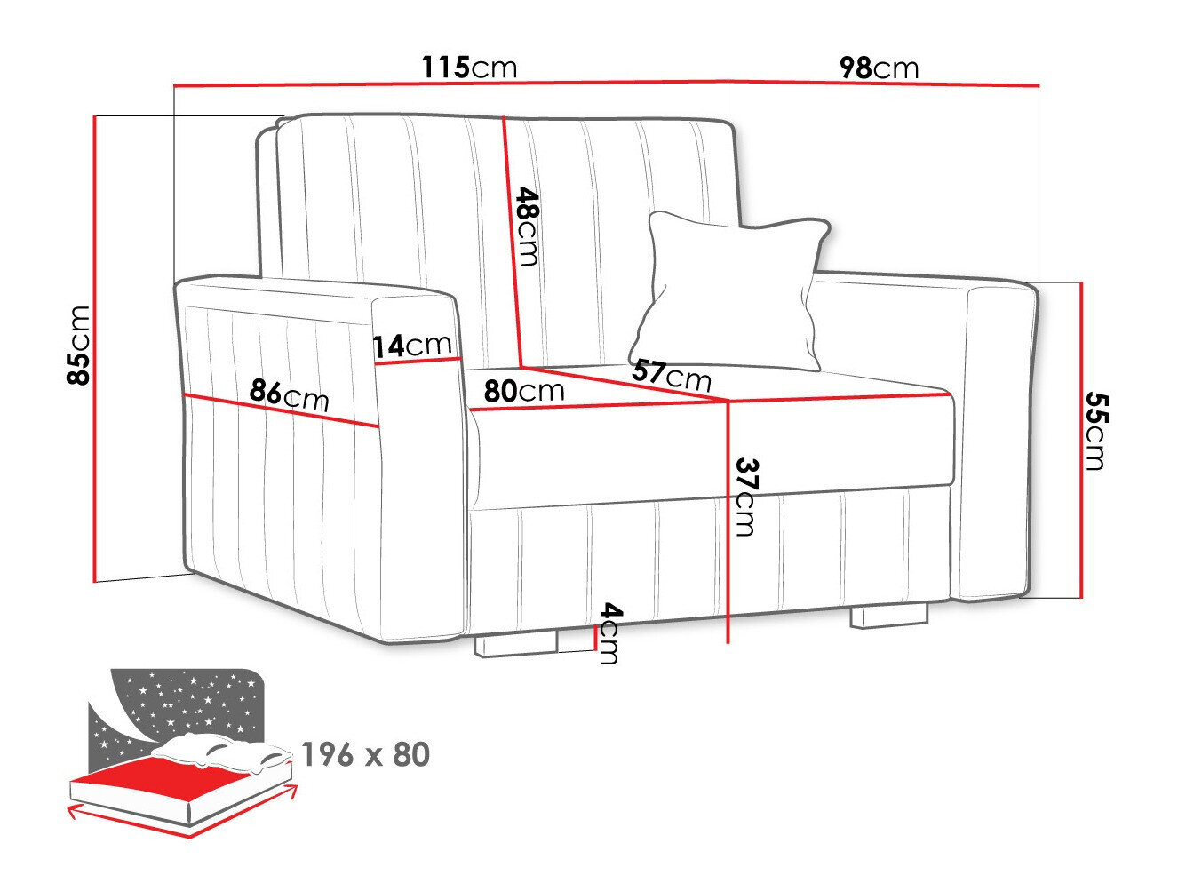 Lænestol Orinen I (Paros 6)