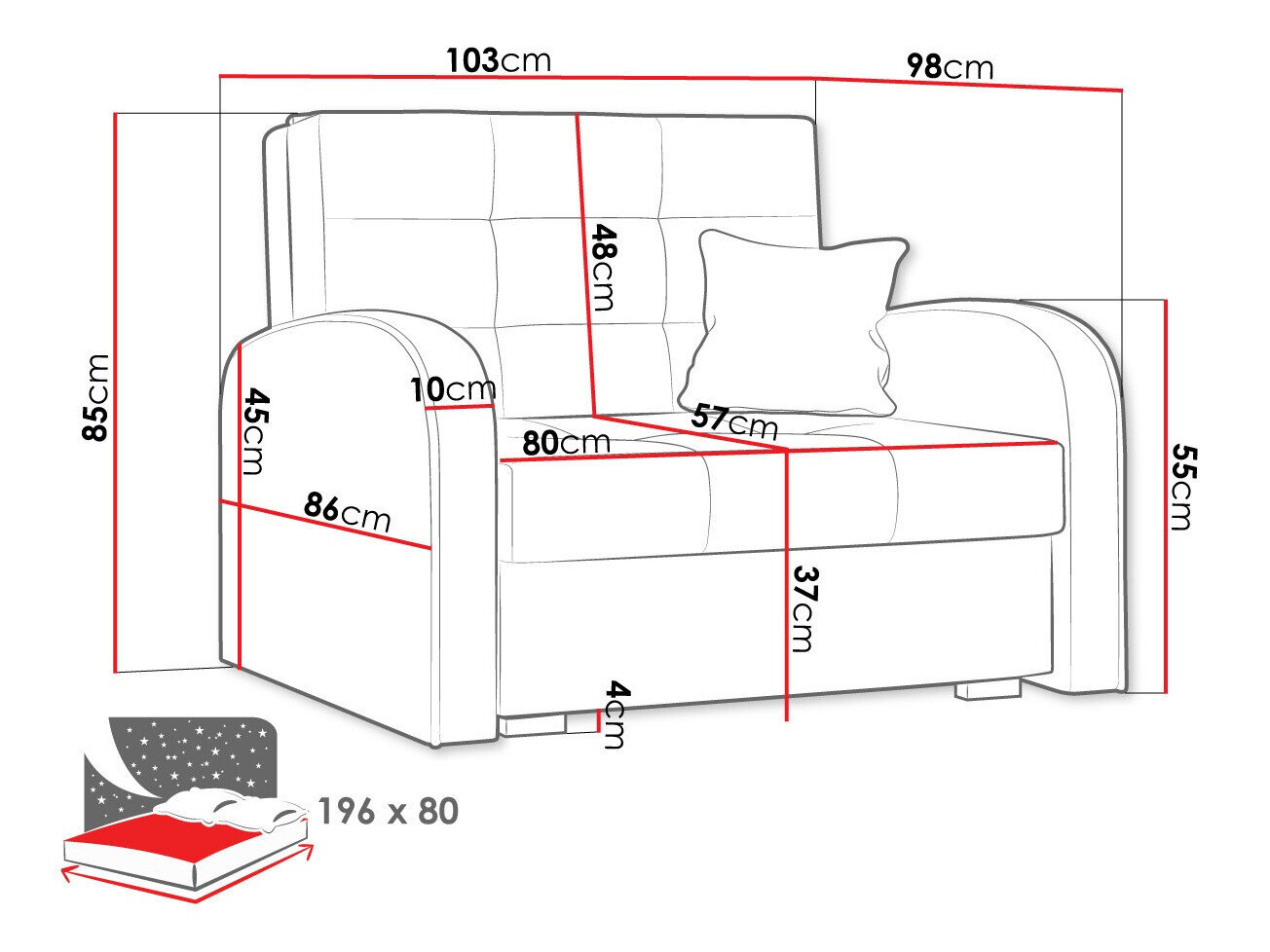 Lænestol Silona I (Kronos 01)