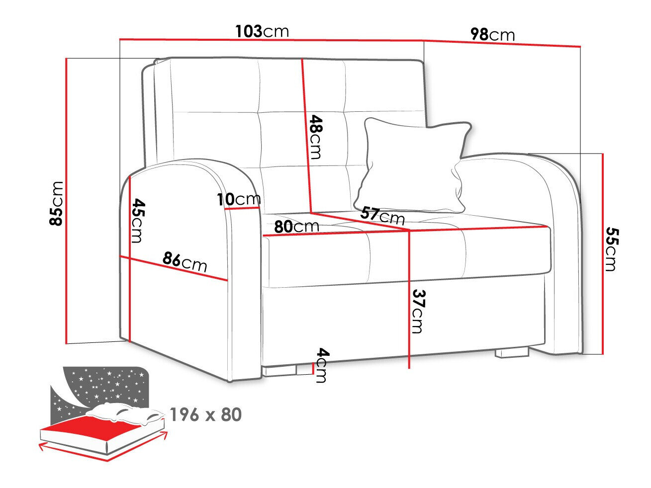 Lænestol Silona I (Kronos 26)