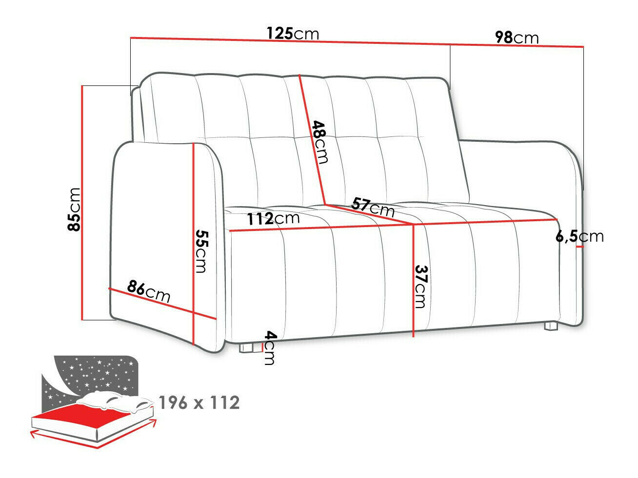 Slaapbank Aquarin II (Country 8)