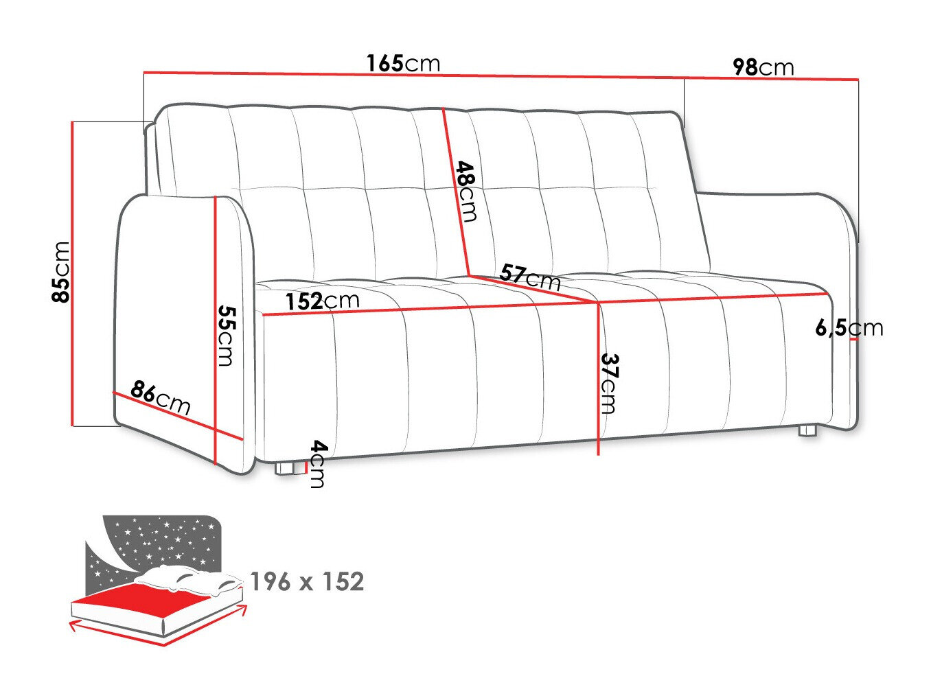 Sovesofa Aquarin IV (Country 12)