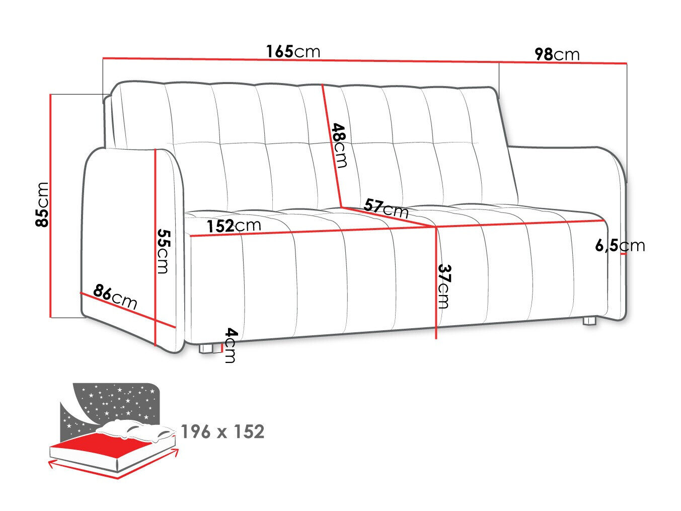 Sovesofa Aquarin IV (Country 17)